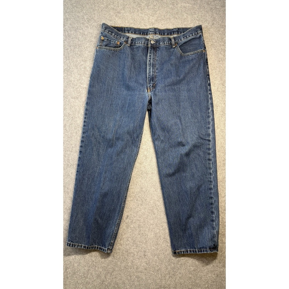 Levis 550 Mens 42x30 Relaxed Fit Jeans Blue Denim Tapered Leg Medium Wash
